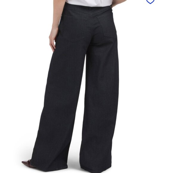 NEW 1822 DENIM women  Drawstring Denim Trousers Rinse black 252 - Picture 2 of 6